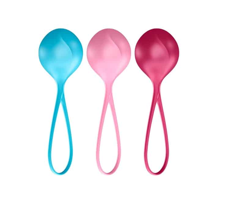 Satisfyer Balls Single shari vagina 3 mức silicone tập Kegel