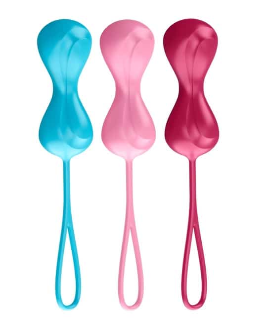 Satisfyer Power Balls shari âm đạo đa màu tập cơ