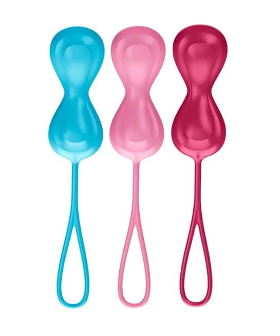 Satisfyer Power Balls shari âm đạo đa màu tập cơ
