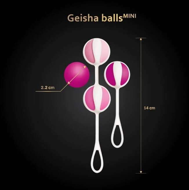 Gvibe Geisha Balls Mini Hồng Silicone 2.2cm Kegel
