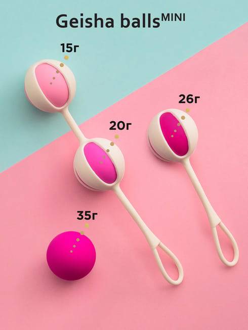 Gvibe Geisha Balls Mini Hồng Silicone 2.2cm Kegel