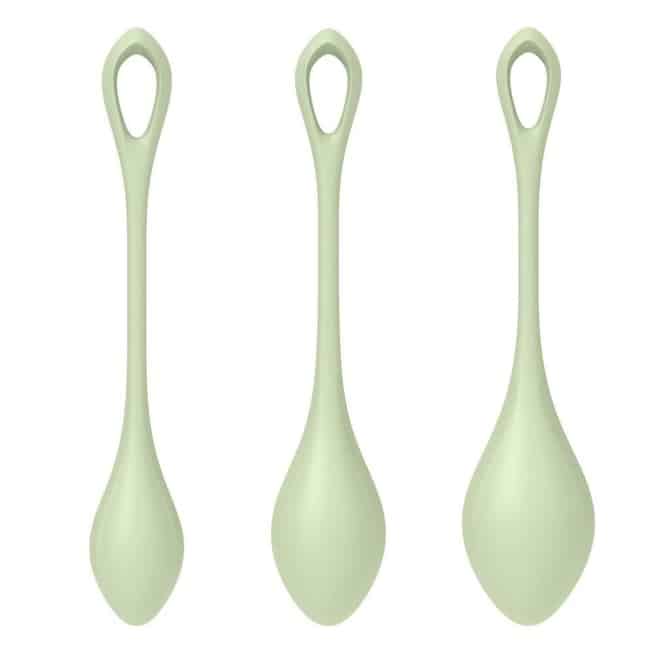 Satisfyer Yoni Power 2 Balls Xanh Làm Chặt Âm Đạo Tự Nhiên