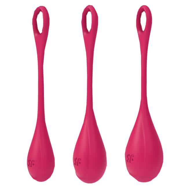 Satisfyer Yoni Power 1 Bộ 3 Bi Vagina Đỏ Tập Kegel Siêu Hiệu Quả