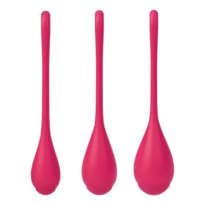 Satisfyer Yoni Power 1 Bộ 3 Bi Vagina Đỏ Tập Kegel Siêu Hiệu Quả