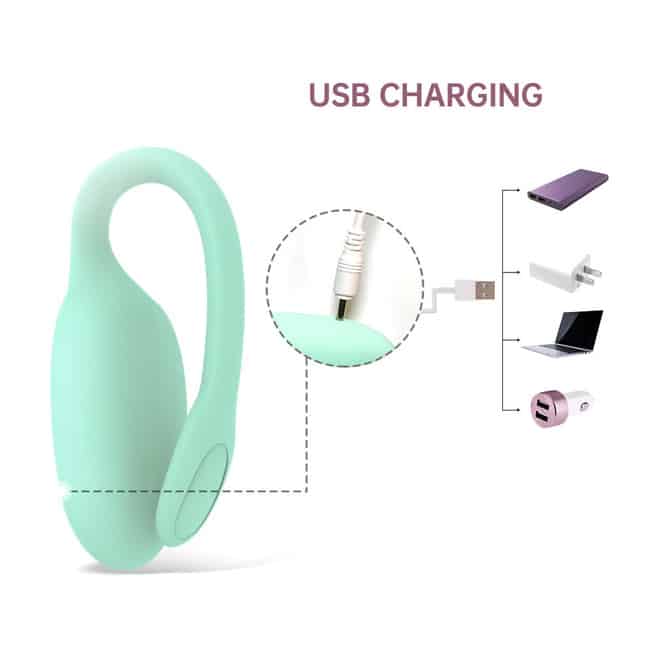 Trứng Rung Kegel Xanh Ngọc App Điều Khiển Siêu Sướng