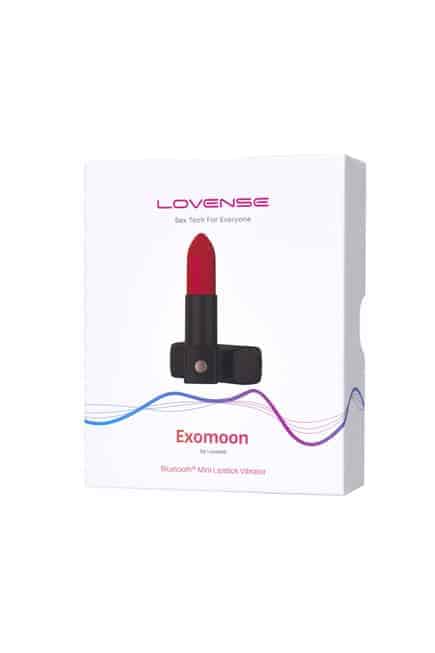 Lovense Exomoon Lipstick Vibrator Đen Siêu Mạnh App Điều Khiển
