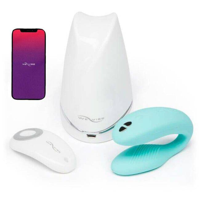 We-Vibe Sync app remote xanh ngọc đôi lứa rung mạnh
