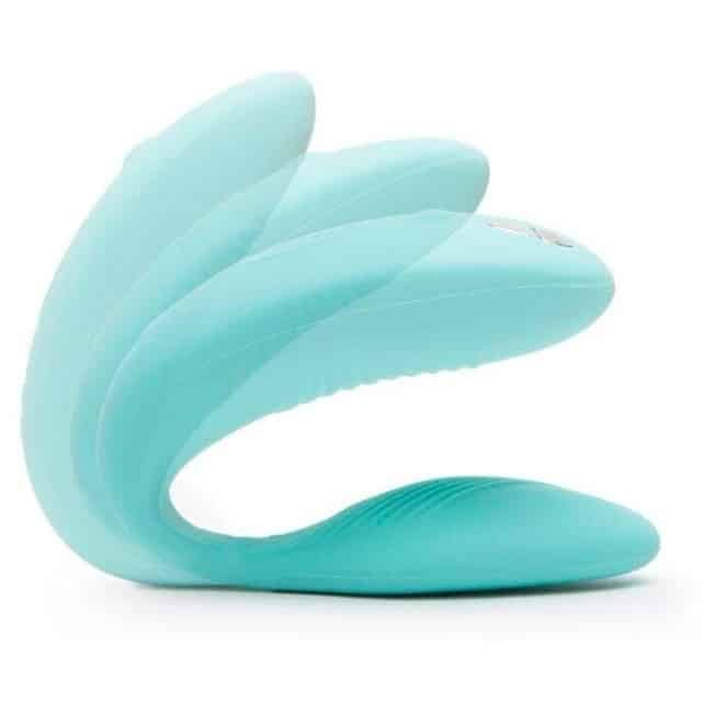 We-Vibe Sync app remote xanh ngọc đôi lứa rung mạnh