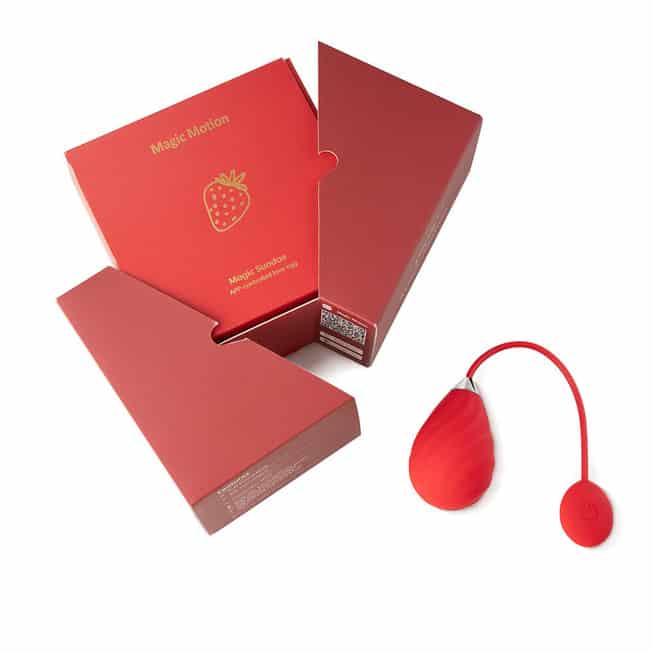 Magic Motion Sundae Egg Đỏ App 6cm Bí Mật Thầm