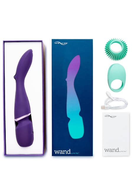 We-Vibe Wand Massager Tím 30cm Nasadka Rung App Smartphone Đỉnh Cao