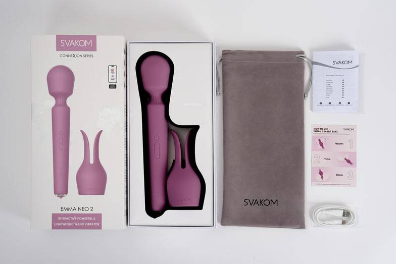 Svakom Emma Neo 2 massager nóng app tím 29cm mạnh mẽ