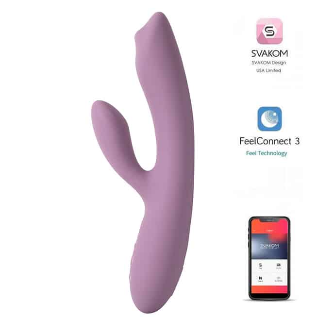 Svakom Trysta Neo Rabbit Bi Nổi Tím App Điều Khiển