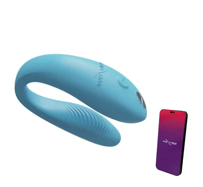 We-Vibe Sync Go Cặp Đôi Xanh App Rung Mạnh 7.75cm