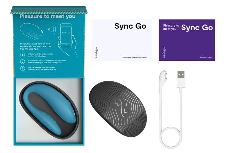 We-Vibe Sync Go xanh app rung cặp đôi 7.75cm mãnh liệt