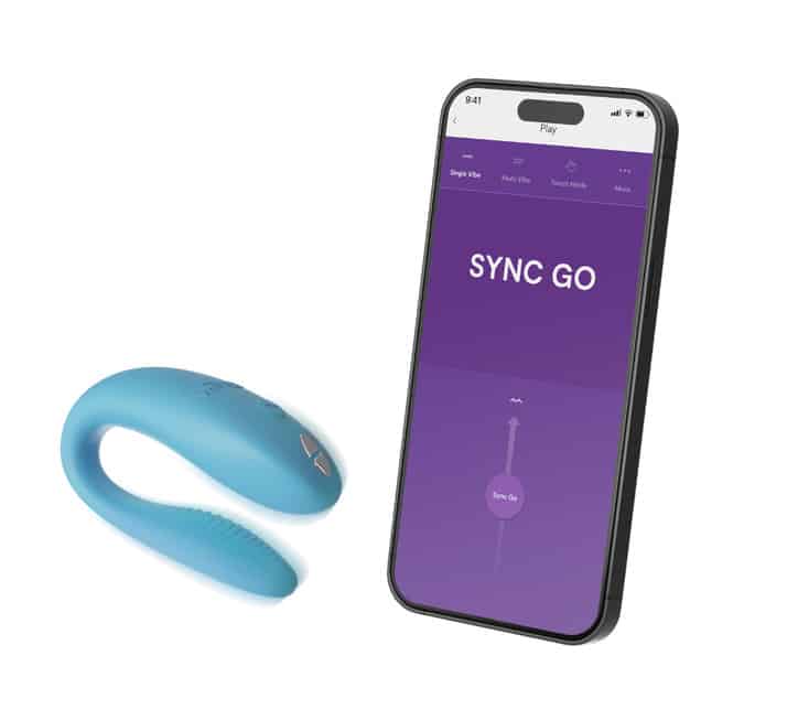 We-Vibe Sync Go xanh app rung cặp đôi 7.75cm mãnh liệt