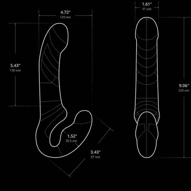 Lovense Lapis Strapon Rung Không Dây 23cm