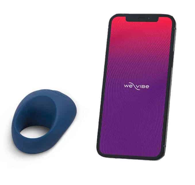 We-Vibe Pivot Vòng Rung Xanh App Điều Khiển Cứng Dài