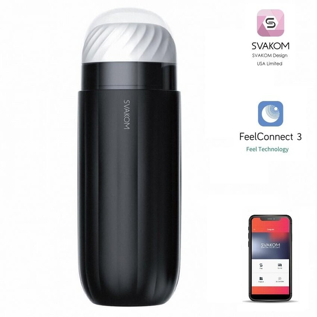 Svakom Sam Neo Auto Suction Stroker App Đen