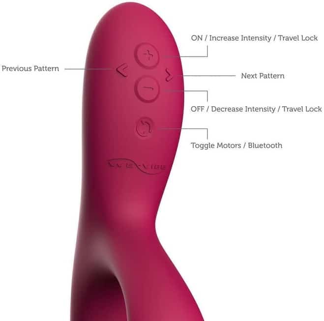 We-Vibe Nova 2 Thỏ Rung App Điều Khiển Xanh Hồng