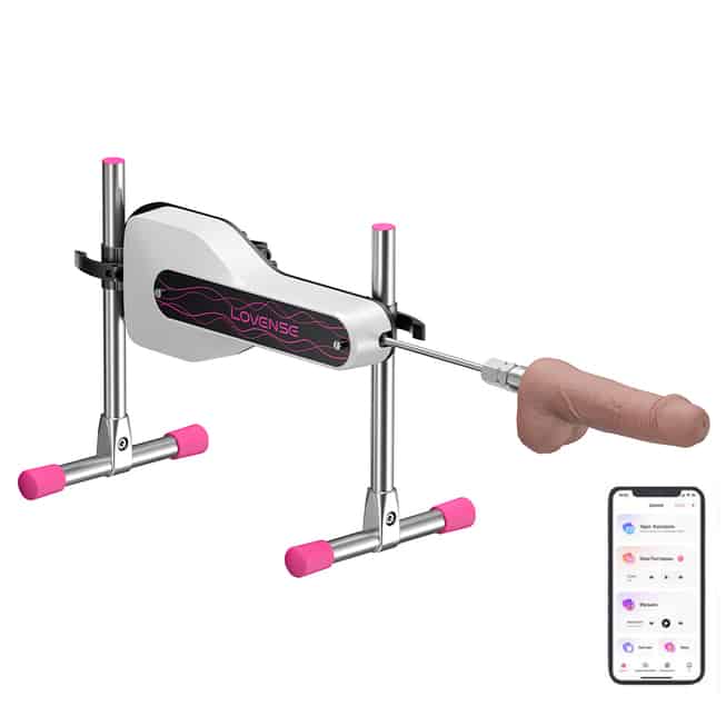 Sex máy Lovense Mini trắng remote silicon mạnh mẽ 31cm
