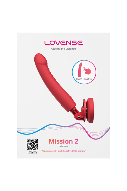 Lovense Mission 2 vibrator đỏ sensor app kết nối cực sướng