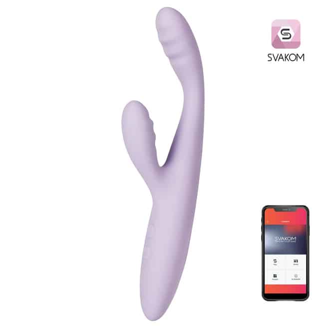 Svakom Cici+2 thỏ rung nóng app tím mỏng manh