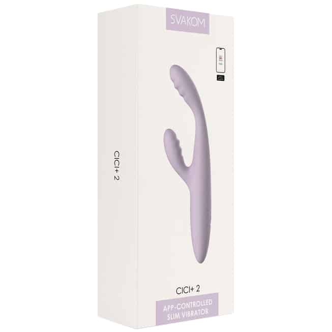 Cici+2 Svakom Thỏ Rung App Tím Nóng Mỏng Manh