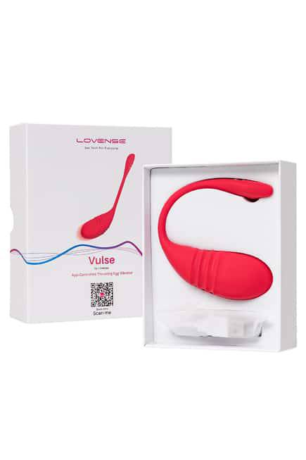 Lovense Vulse Trứng Ma Sát Đỏ App