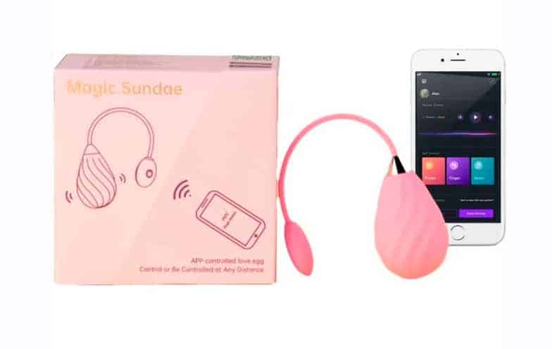 Magic Motion Sundae Trứng Rung App Hồng Bí Mật