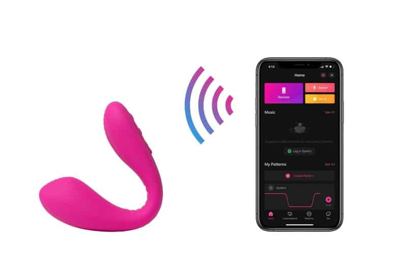 Lovense Dolce Uốn Cong Rung App Đôi Điểm G