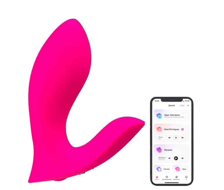 Lovense Flexer Đeo G+Klit App Điều Khiển Hồng