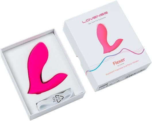 Lovense Flexer Hồng Đeo G+Klít Rung App Thú Vị