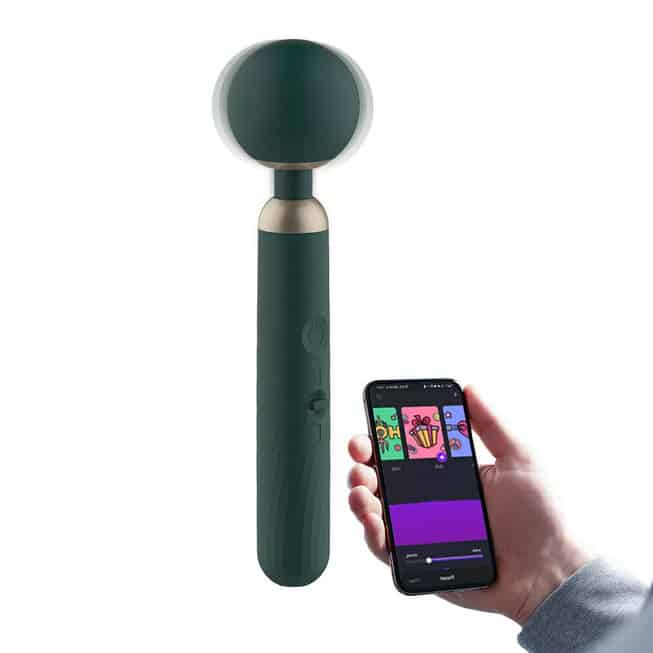 Magic Motion Zenith rung xanh app 29cm massage cao cấp