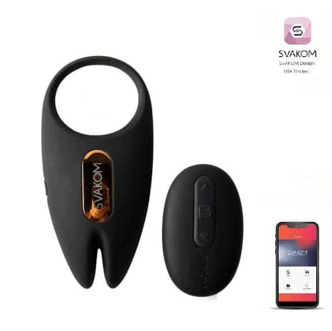 Svakom Winni 2 App Ring Đen Remote Siêu Cực Khoái