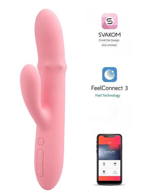 Svakom Mora Neo Thỏ Rung Hạt Ngọc App Điều Khiển