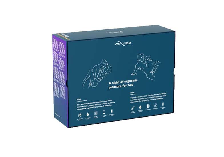 Bộ We-Vibe Nova 2 + Pivot xanh app couple date night