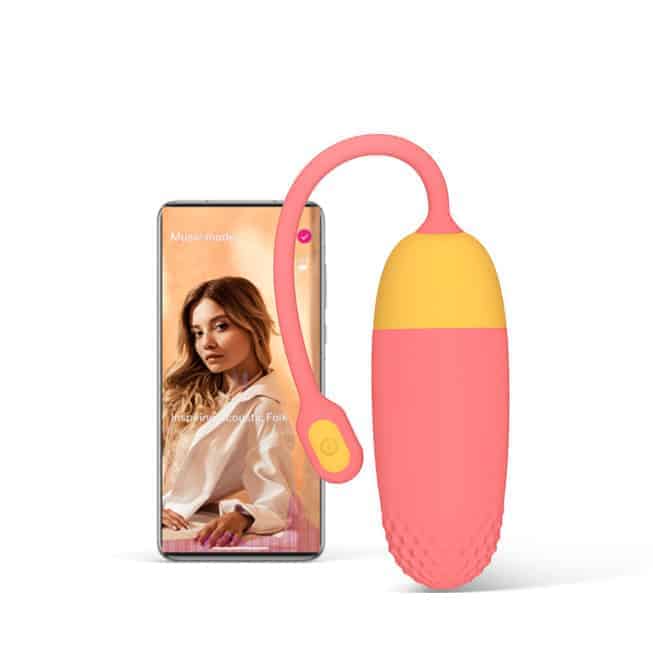 Vibro trứng Magic Motion Vini app điều khiển cam vàng