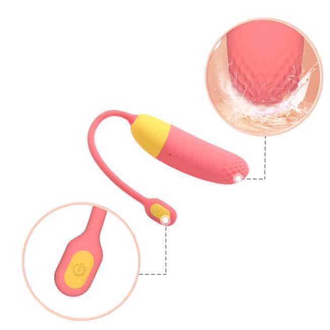 Vibro trứng Magic Motion Vini app điều khiển cam vàng