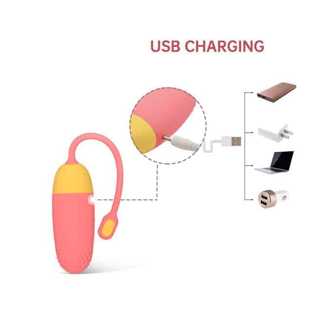 Magic Motion Vini Trứng Cam Vàng App Rung Thân Mật