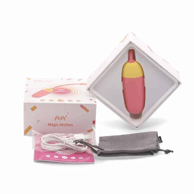 Vibro trứng Magic Motion Vini app điều khiển cam vàng