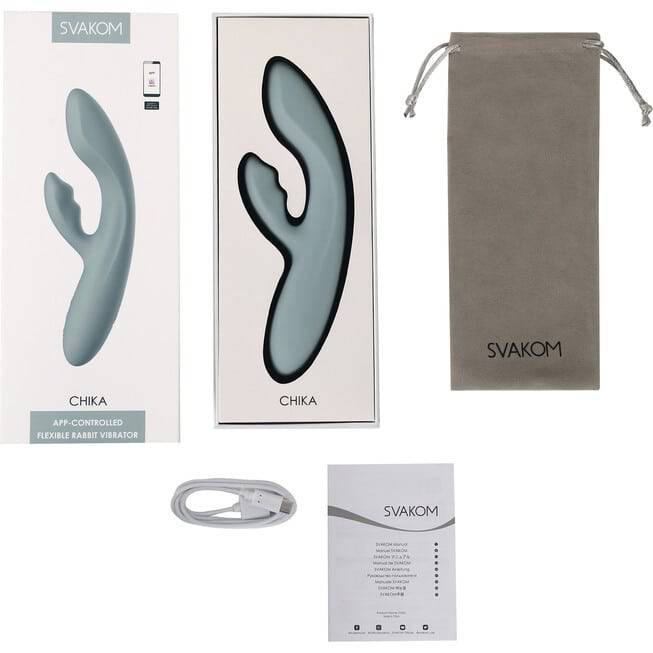 Svakom Chika Thỏ Nóng Xanh App Mềm Siêu Sướng