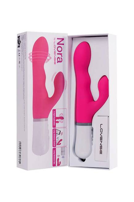Vibro Thỏ Lovense Nora Quay App 20cm Xa