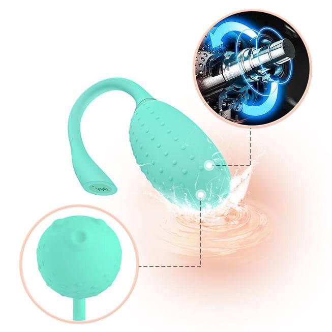 Magic Motion Fugu Trứng Rung Xanh Mint App Điều Khiển