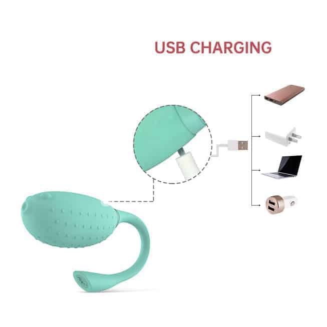 Magic Motion Fugu Trứng Rung Xanh Mint App Điều Khiển