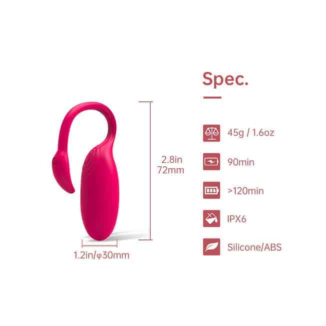 Flamingo Magic Motion Trứng Rung App Hồng Mạnh