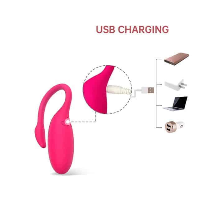 Flamingo Magic Motion Trứng Rung App Hồng Mạnh