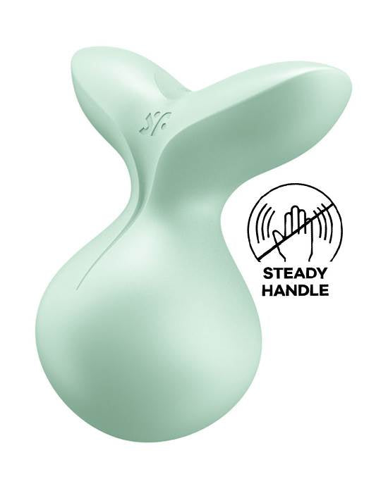 Satisfyer Viva La Vulva 3 fuchsia mint lay-on clitoris