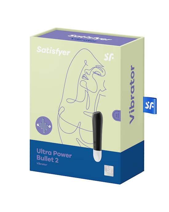 Satisfyer Ultra Power Bullet 2 tím đen rung mạnh tip dẹt hot spot