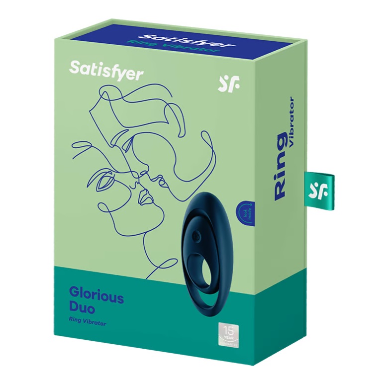 Satisfyer Vòng Rung Đôi Đen Siêu Cực khoái
