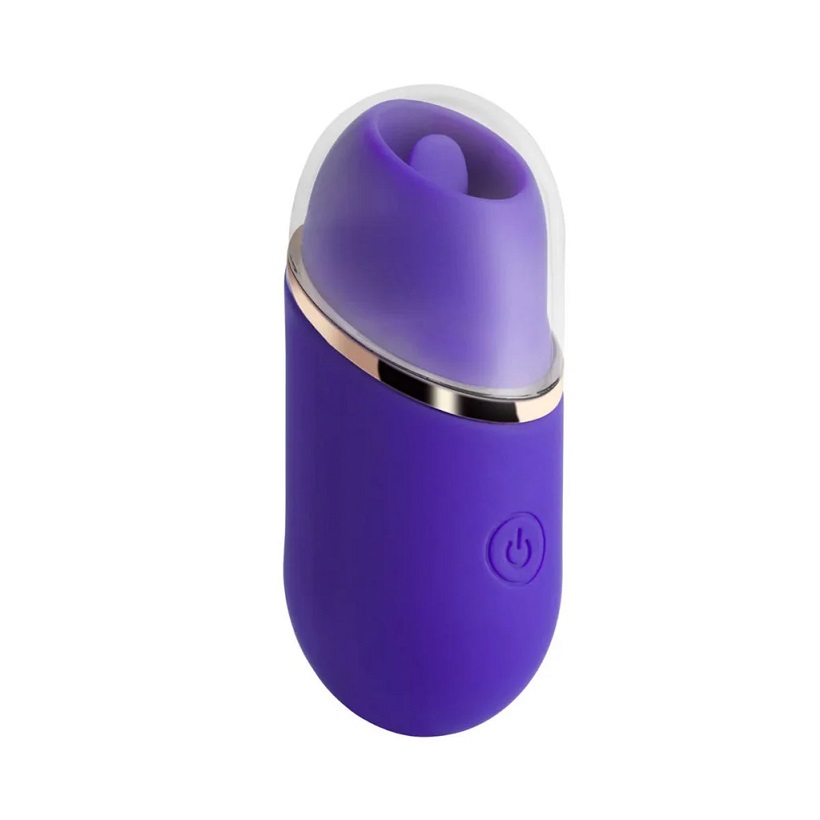 Honey Play Box Abby Lưỡi Liếm Rung Tím Mini Thủy Phân 